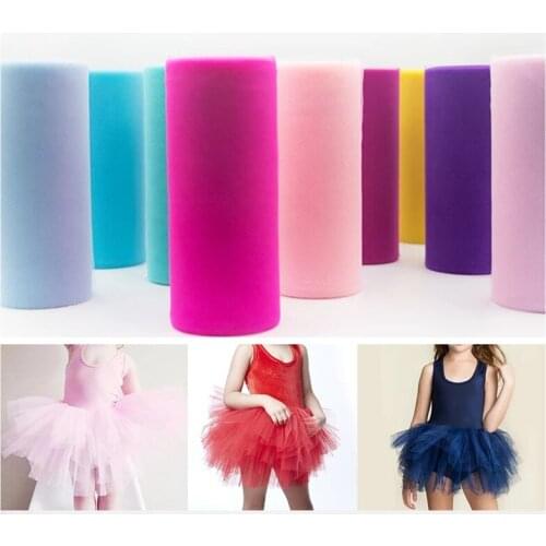 25 Yards Tulle Roll Fabric DIY Baby Shower Tutu Skirt Wedding Party Decorations Organza Fabric Sashes Table Cloth Decor Supplies