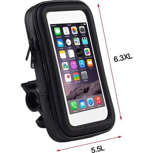 5.5/6.3Inch Mobile Phone Holder For Motorcycle Bike Waterproof Suitable Bag Holder Cycle Handlebar Mount Cover Case For Iph H3A1