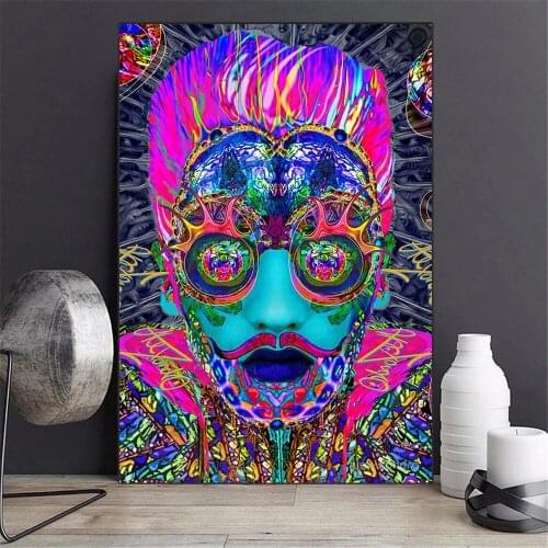 Abstract Street Graffiti Clown Painting Picture Print Poster Wall Painting Decoration Home Living Room Wall Decoration Painting