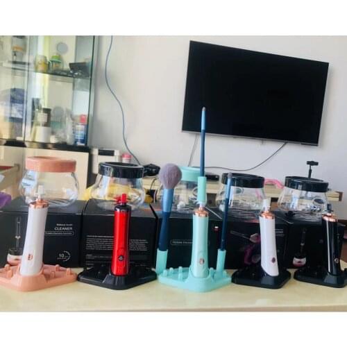 Automatic Electric Makeup Brush Cleaner Fast Quick Dry Convenient Silicone Cleaning Tool Machine Makeup Brushes Washing Cleanser