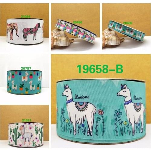 Free shipping 50 yard cartoon printed grosgrain ribbon 21034