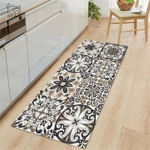 Bohemia Home Kitchen Carpet Mat Door Entrance Floor Mat Boho Kitchen Rug For Living Room Anti-Slip Kitchen Rug Hallway Carpet
