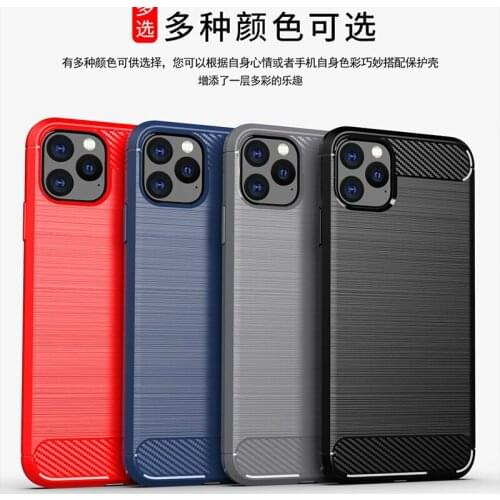 For Apple iPhone 11 Pro Carbon Fiber Case Silicone Soft TPU Texture Cover for Apple iPhone 11 Pro 5.8" A2215 Cover Case