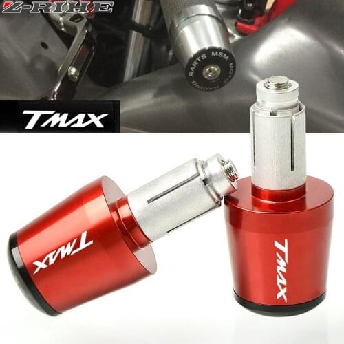 For YAMAHA Tmax 530 Tmax 500 2001-2016 T-MAX 500/530 Motorcycle Accessories 7/8'' 22MM Handlebar Grips Handle Bar Cap End Plugs