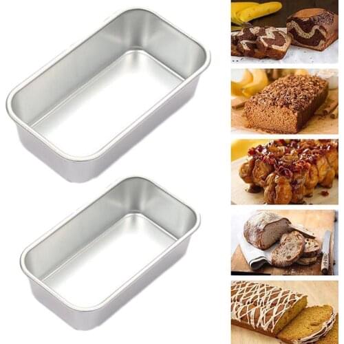 Aluminum alloy Bread Baking Bakeware Pan Cake Mold Toast Roast mould Rectangular Baking Mold Kitchen Baking Tools Accessories