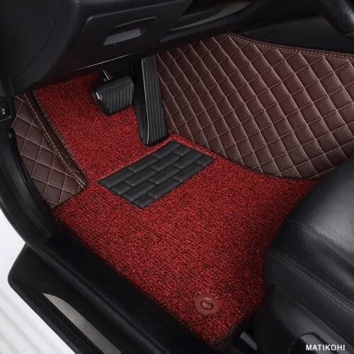 MATIKOHI Custom leather car floor mats For Acura MDX RDX ZDX RL TL ILX TLX CDX car accessories AUTO sticker foot mats