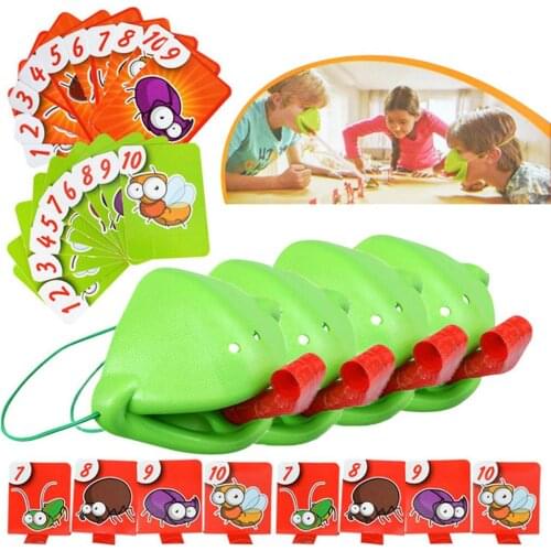 Creative Funny Take Card-Eat Pest Catch Bugs Game Desktop Games Board Games for Kids family Toy Collection Funny Kids Gift