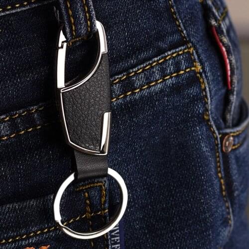 Fashion Leather Strap Keyring Keychain Key Chain Fit For Mercedes Benz W203 W210 W211 AMG W204 C E S CLS CLK CLA SLK Classe