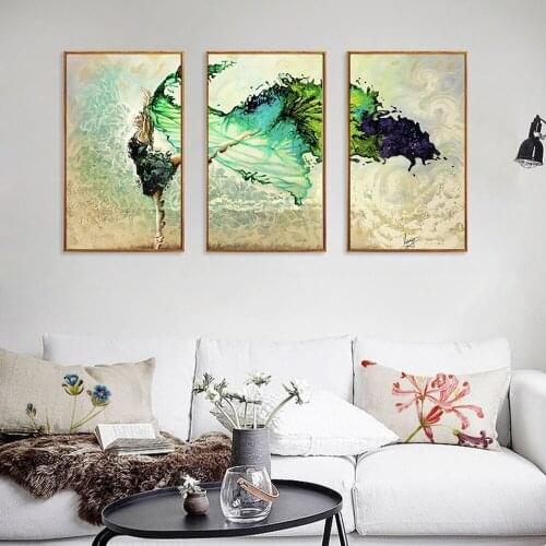 Youth Melody Canvas Print Oil Painting Retro Character Beautiful Girl Poster Simple Home Decor Wall Art Pictures for Living Room