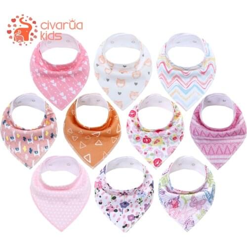 Newborn Baby Bandana Drool Bibs Unisex Baby Bibs for Drooling and Teething Organic Cotton Soft and Absorbent Hypoallergenic Bibs