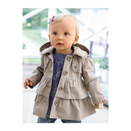 SY011 2020 new girl coat girls fashion outwear kids trench hoodies jacket top quality kids clothes retail
