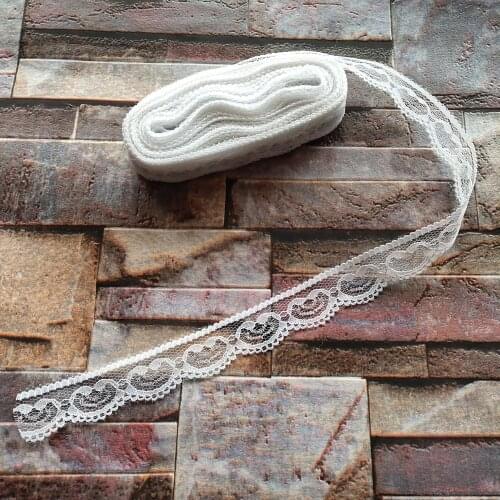 Wholesale Hot 10 yards Pretty 22mm White and Sliver lace ribbon embroidery lace DIY jewelry decoration / clothing accessories