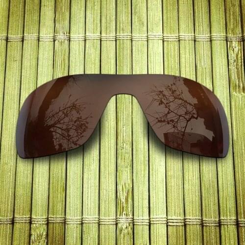 Polarized Replacement Lense For-Oakley TURBINE ROTOR Sunglasses Frame True Color Mirrored Coating - Brown Color