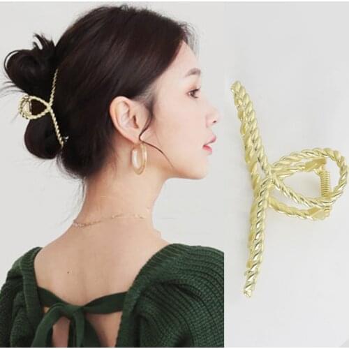 Simple Metal Hollow Out Geometric Hair Clip Hair Accessories