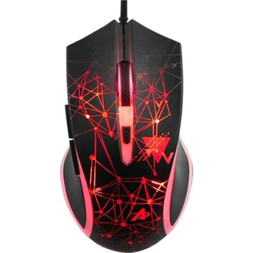 Wired Mouse Adjustable DPI Symmetrical Design Cool Backlight Programmable USB 3200DPI Desk Mice 2021