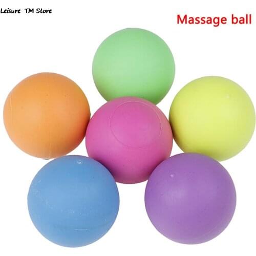 1Pcs Rubber Fitness Massage Ball Hockey Lacrosse Ball 63mm Trigger Point Relaxation Self Massage