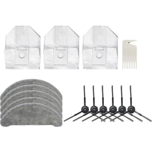 Robot Sweeping Dust Bag Mop Cloth Side Brush for ROIDMI EVE Plus Vacuum Cleaner Accessories