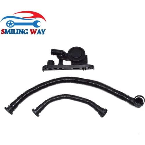 SMILING WAY# 3pcs PCV Crankcase Vent Valve & Hoses Pipes For For Audi VW Seat Skoda A3 A4 TT Quattro Golf Jetta Passat GTI EOS