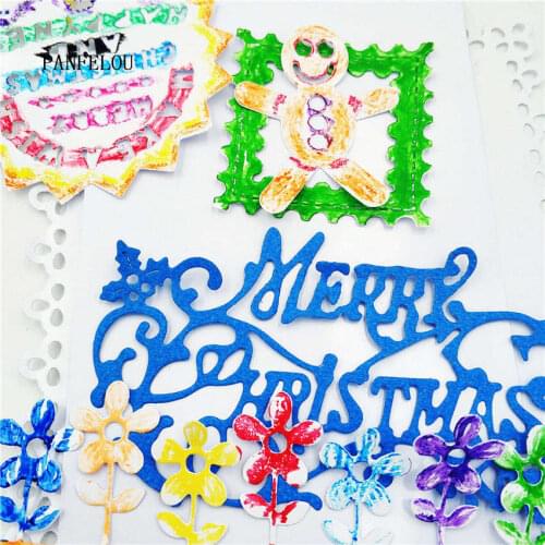 PANFELOU Gingerbread man metal craft paper die cutting dies Scrapbooking/DIY Easter Halloween Embossing mould cards