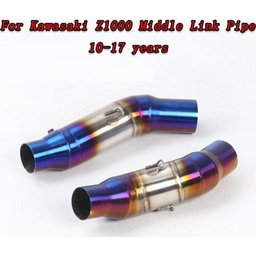 Slip on Ninja1000 Z1000 Motorcycle Exhaust System Tip Link Pipe For Kawasaki Z1000 2010 2011 2012 2013 2014 2015 2016 2017