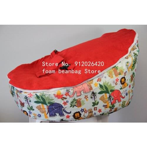 Safari elephant pattern Outdoor beanbag sofa new design bean bag snuggle sleeping pods living room chair cover only