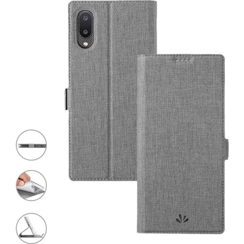 Ultra Thin Leather Stand Magntic Flip Case For Samsung Galaxy A02 M02 Phone Cover Bags