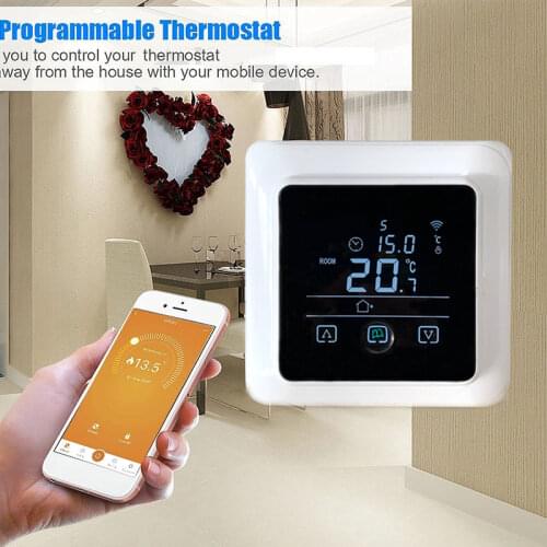 Tuya WiFi Smart Thermostat Electric floor Heating Temperature Remote Controller for Google Home, Alexa