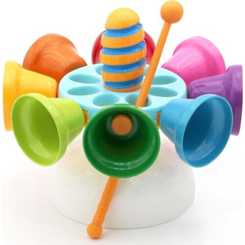 Explosion Style Manual Music Bell Early Music Learning Toy Rotatable Childrens Rotating Metal Music Bell