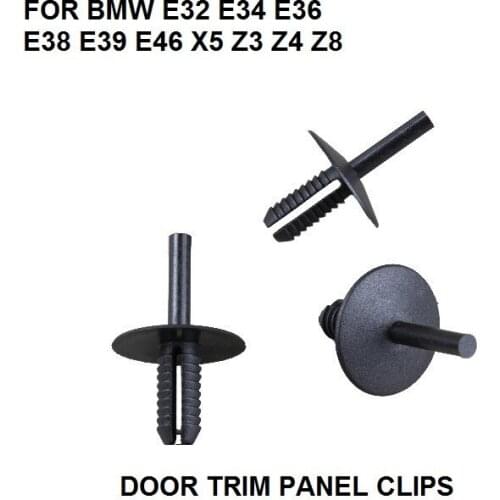 X10 DOOR TRIM PANEL CLIPS FOR BMW E32 E34 E36 E38 E39 E46 X5 Z3 Z4 Z8 PUSH RIVET BUMPER TRIM CLIPS