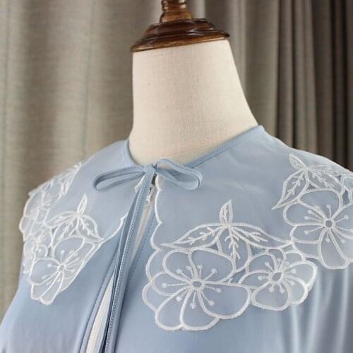 Veste Cape Femme With Flower Embroidery Lapel Ponchos And Layers Woman Suitable For Driving And Cycling Zipper Capes Dress
