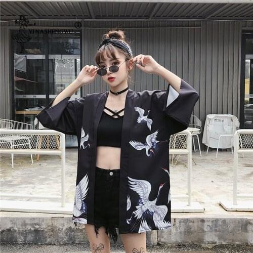 Kimono Mujer Japanese Kimono Traditional Yukata Women Haori Kimono Female Kimono Cardigan Men Outerwear Kimono Cosplay Costume