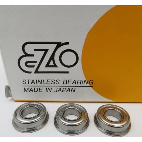 10pcs JAPAN EZO stainless steel flange bearing F688HZZ 8*16*5 mm SF688ZZ high speed flanged miniature ball bearings
