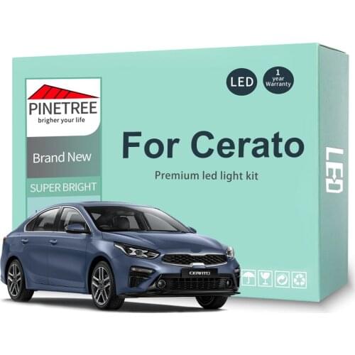 12Pcs Led Interior Light Kit For KIA Cerato 2009 2010 2011 2012 2013 2015 2016 2017 LED Bulbs Reading Dome Map Canbus