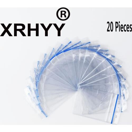 20 Pcs Heavy Duty ID Card Badge Holder Clear Vertical PVC Waterproof Type Resealable Zip Plastic Thickness Thicker Than Standard