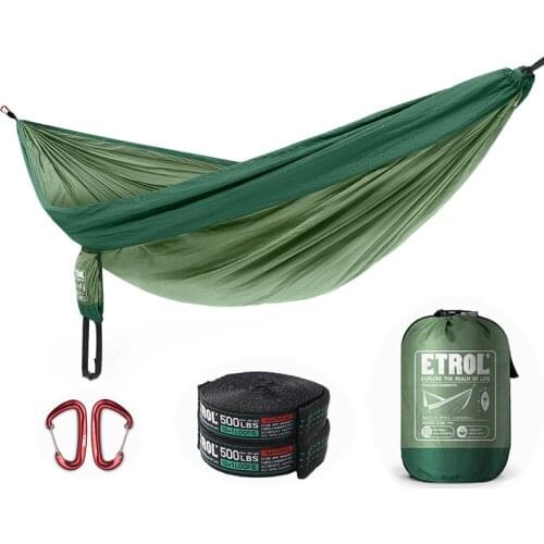 200x300cm Outdoor Anti-Rollover Camping Hammock Portable Double Travel Hanging Hammock Indoor Garden Swing Patio Furniture