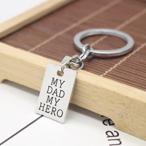 2021 New Dad Father Gifts Keychain From Daughter Fathers Day Birthday Gift for Father Daddy Thanksgiving Day Present To Papa