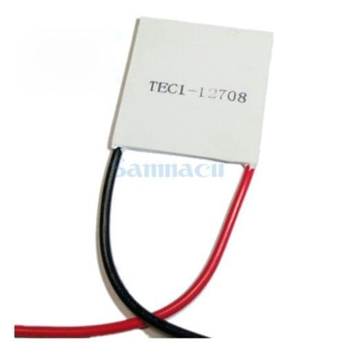 40x40x3.5mm 8A 15.5V 77W TEC1-12708 Thermoelectric Cooler Peltier Heatsink