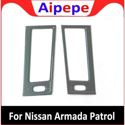 ABS Matte Air Conditioner AC Outlet Vent Trim For Nissan Armada Patrol Royale Nismo Infiniti QX56 QX80 Y62 2017 2018 2019 2020