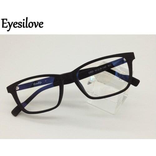 Eyesilove acetate full-rim optical glasses frames wooden-like eyeglasses frames for men women prescription myopia high quality