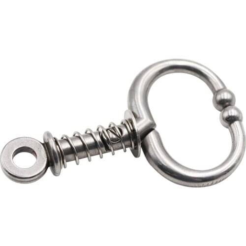 1Pcs Cow Spring Nose Pliers Stainless Steel Automatic Cattle Baoding Ware Nose Clamp Traction Cattle Ring Farm Animals Supplies