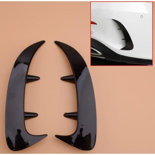 Beler 2Pcs/Set Peel-N-Stick Rear Bumper Fins Canards Splitter fit for Mercedes-Benz A Class W177 A200 2019
