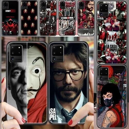 La Casa De Papel TV Phone case For Samsung Galaxy Note 4 8 9 10 20 S8 S9 S10 S10E S20 Plus UITRA Ultra black soft waterproof 3D