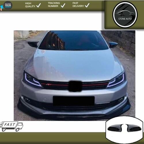 Carsdesıgg For Volkswagen Jetta 2011 After Bat Mirror Cover Batman Piano Bla Car Accessory Black Tunnıng Auto Sport Extract