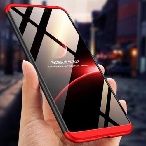 GKK Original Case for Huawei Honor 8c Case 3 In 1 Matte Hard PC 360 Full Protection Back Cover for Huawei Honor 8c Fundas Coque