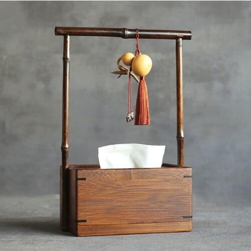 Gourd Pendant Tissue Box Dinner Tabletop Classical Paper Towel Organizer Restaurant Tissue Storage Boxes Vintage Home Decor