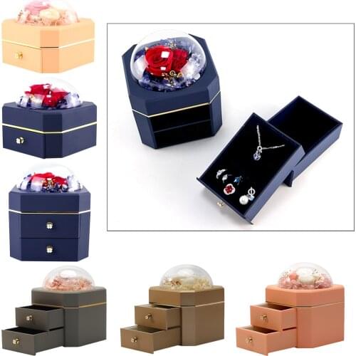 Creative Jewelry Box Necklace Travel Drawer Storage Organizer Holder Dresser