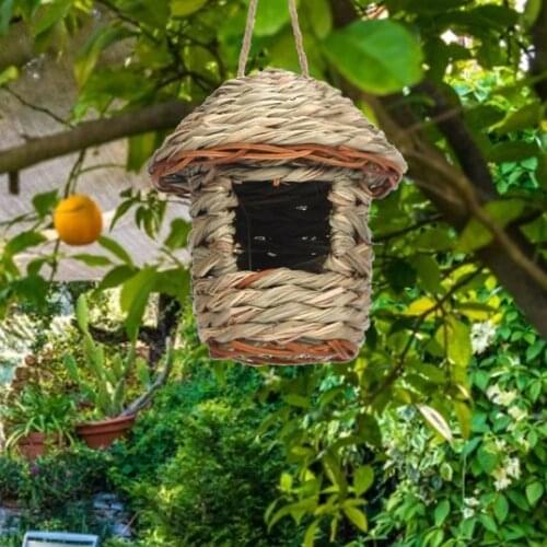 Creative handmade bird nest, simulated bird nest gardening decoration pet nest, indoor and outdoor hanging bird cage