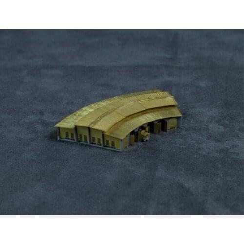 1/700 Scale WWII Era Railway Roundhouse, (resin+metal),(Metal Military Building Model,Not Assembled)