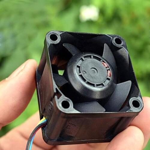 Nidec Mini Fan 4CM Double Ball Bearing 4028 Brushless Fan DC 12V 9970RPM Large Air Volume Cooling Fan PWM Speed Regulation