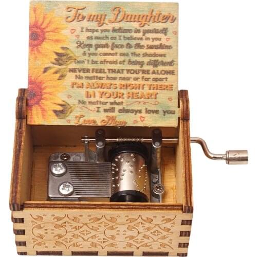 New handcranked music box, you are my sun theme song \Love Dad, Love Mom, Love Daughter, Love Wife\ Christmas Gift Birthday Gift